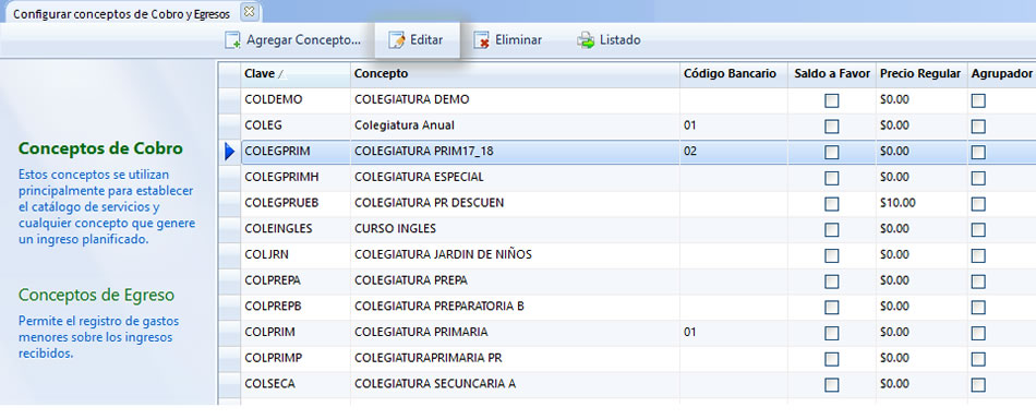 Modificarconcepto